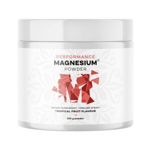 BrainMax Performance Magnesium® Powder, hořčík bisglycinát v prášku, 90 dávek, 550 g Příchuť: Tropické ovoce