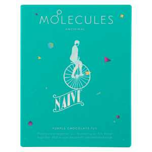 Naive 72% ANTIVIRAL MOLECULES (fialová bioaktivní čokoláda bez cukru) Naive, 60 g (3x20g)