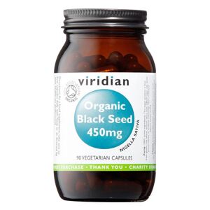 Viridian Nutrition Black Seed 450mg 90 kapslí Organic (BIO Egyptský černý kmín)