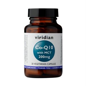 Viridian Nutrition Co-enzym Q10 with MCT 200mg 30 kapslí (Koenzym Q10)