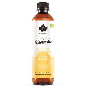 Puhdistamo Kombucha BIO 370ml ginger lemon (Bio Kombucha zázvor-citrón)