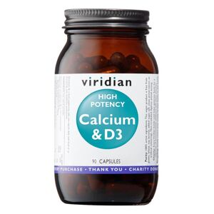 Viridian Nutrition High Potency Calcium & D3 90 kapslí (Vápník s vitamínem D3)