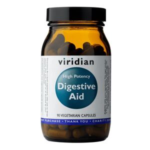 Viridian Nutrition High Potency Digestive Aid 90 kapslí (Enzymy, betain, zázvor a máta)