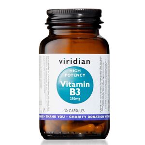 Viridian Nutrition High Potency Vitamin B3 250mg 30 kapslí
