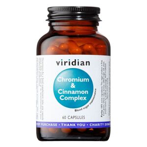 Viridian Nutrition Chromium & Cinnamon Complex 60 kapslí (Chróm se skořicí)