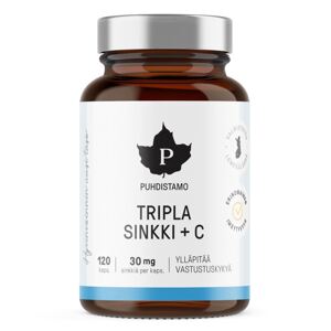 Puhdistamo Triple Zinc 25mg + Vitamin C 120 kapslí (Zinek s vitamínem C)
