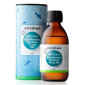 Viridian Nutrition Scandinavian Rainbow Trout Oil 200ml Organic (Rybí tuk)