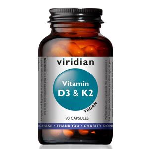 Viridian Nutrition Vitamin D3 & K2 90 kapslí