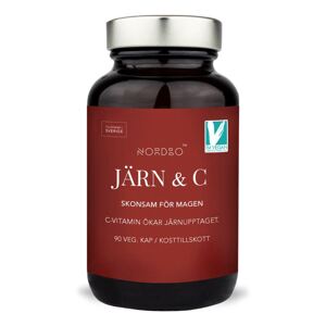 Nordbo Järn & C 90 kapslí (Železo a Vitamín C)