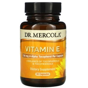 Dr.Mercola Vitamín E (308 IU), 30 kapslí