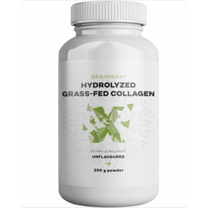 BrainMax Hydrolyzovaný GrassFed Collagen (kolagen z krav krmených trávou), 200 g