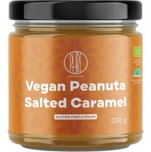 BrainMax Pure Vegan Peanuta, Arašídový krém se slaným karamelem BIO, 250 g