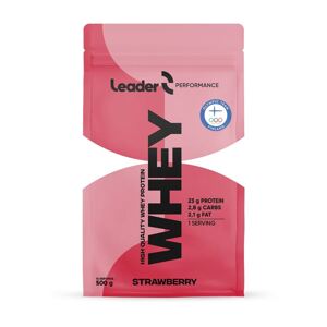 Leader Whey Protein 500g Příchuť: Jahoda