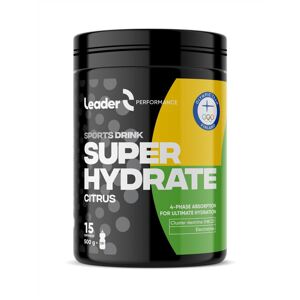 Leader Sports Drink Super Hydrate 500 g citrus (Energetický a iontový nápoj - 4 fázová absorbce)