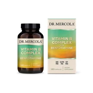 Dr.Mercola Vitamín B-Komplex s Benfotiaminem Obsah: 60 kapslí