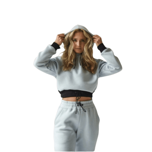 BJP LIMITED Dámská Mikina Baby Blue Velikost: L