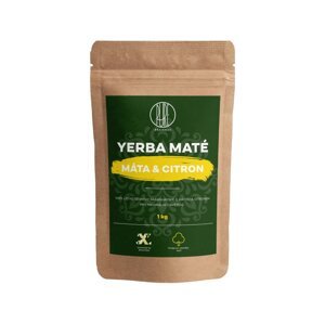 BrainMax Pure Yerba Maté, Máta & Citrón, 1000 g