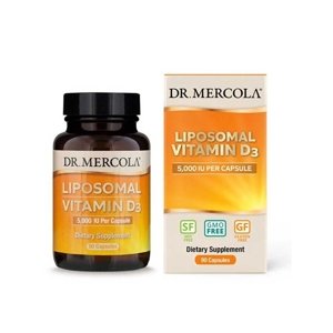 Dr.Mercola Liposomální vitamín D3 5000IU - 30 kapslí