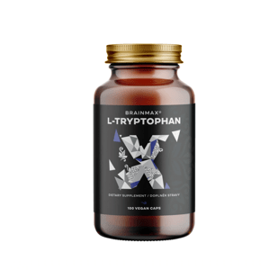 BrainMax L-Tryptophan 430 mg, 100 rostlinných kapslí