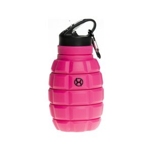 BrainMax Grenade bottle, skládací silikonová lahev na vodu, 580 ml Barva: Růžová