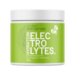 BrainMax Hydration electrolytes, hydratační elektrolyty, jablko, 300 g