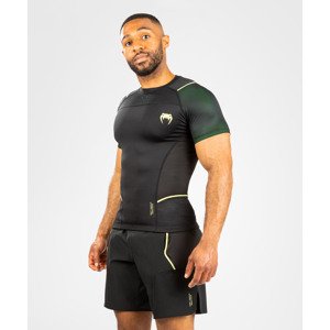 Venum Fusion 2.0 Men’s Rashguard, Short Sleeves - Black/Yellow Velikost: XXL