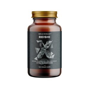 BrainMax Reishi extrakt, 50 % polysacharidů a 20 % beta-1,3/1,6 D-glukanů, 500 mg, 100 rostlinných kapslí
