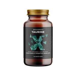 BrainMax Taurine, taurin, 825 mg, 90 rostlinných kapslí