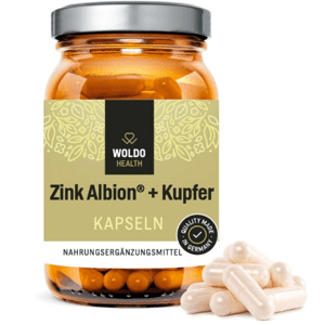 WoldoHealth Zinek chelát + měď, 90 kapslí