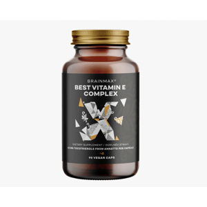 BrainMax Best Vitamin E Complex, Tokotrienoly v přírodní formě, 90 rostlinných kapslí