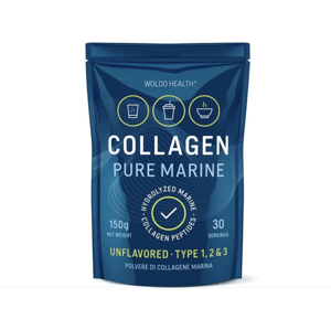 WoldoHealth 100 % Hydrolyzovaný Mořský Kolagen, 150 g