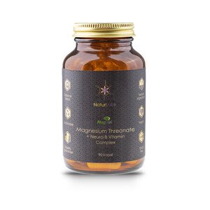 NaturLabs Hořčík Magtein® Treonát + Neuro-B Vitamin Komplex, 80 kapslí