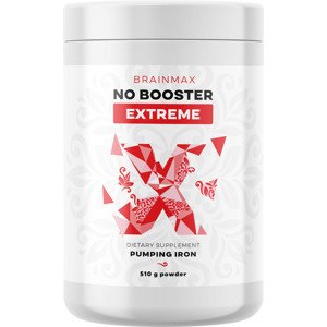 EXP 6/25 BrainMax NO Booster Extreme, Arginin, Citrulin, Ornitin, 510 g