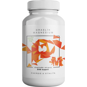 BrainMax Draslík Magnesium, Draslík citrát + Hořčík malát, 200 rostlinných kapslí