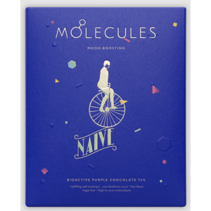 Naive 75% MOLECULES (fialová bioaktivní čokoláda bez cukru) Naive, 20 g