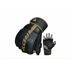 RDX Sports Grapplingové rukavice Kara F6, zlatá Velikost: L