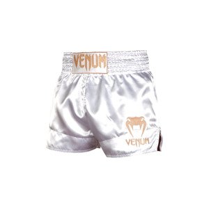 Venum Classic Muay Thai Shorts - White/Gold Velikost: L