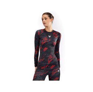 Venum x Sophia Rose Women’s Long Sleeve Rashguard - Urban Red Camo Velikost: L