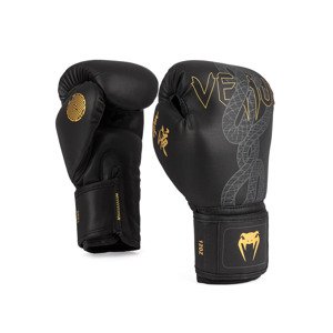 Venum Serpenti Boxing Gloves - Black/Silver/Gold Velikost: 12oz
