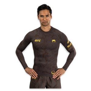 UFC Fusion by Venum Fight Week Men’s Performance Long Sleeve Rashguard - Earthen Brown Velikost: L