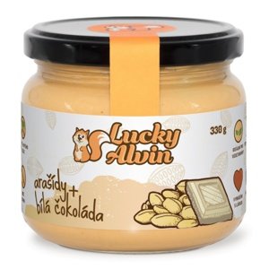 Lucky Alvin Arašídový krém s čokoládou 330 g - bílá čokoláda