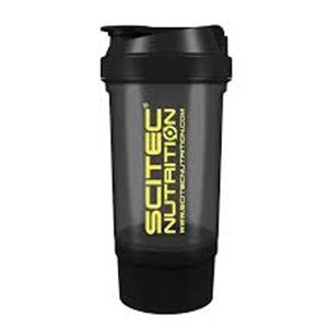 Scitec Nutrition Scitec Šejkr Traveler 500 ml + zásobník - černá