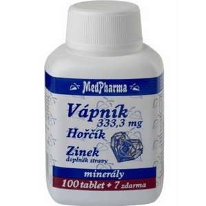 MedPharma Vápník 333,3mg + hořčík + zinek 107 tablet