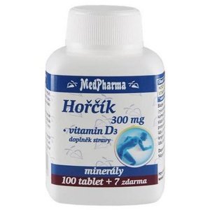 MedPharma Hořčík 300 mg + vitamín D3 107 tablet