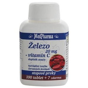 MedPharma Železo 20 mg + Vitamin C 107 tablet