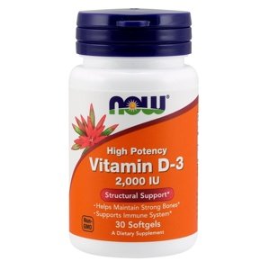 Now Foods Vitamin D3 2000 IU 120 kapslí