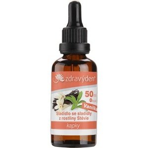 Zdravý den Stevia kapky 50ml - káva