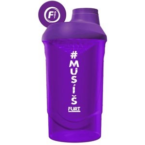 Fitness007 šejkr #musíšfurt 600 ml - fialová