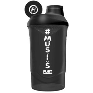 Fitness007 šejkr #musíšfurt 600 ml - černá