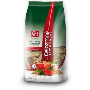 REJ Celozrnné semolinové těstoviny Penne 400 g VÝPRODEJ